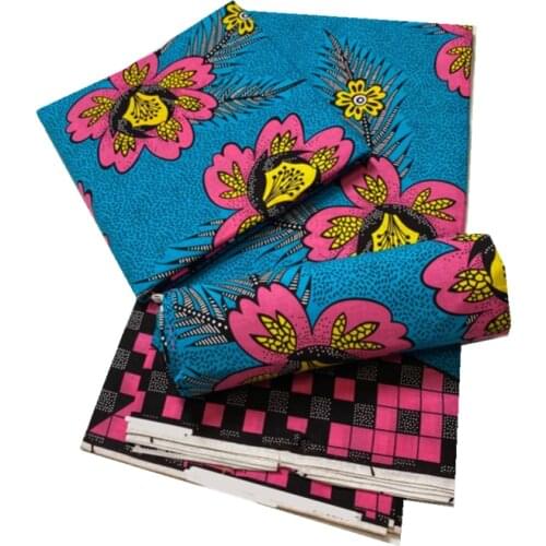 African Veritable Real Wax 100% Cotton PrintFabric 2021 High Quality Ankara Fabric Fashion Loincloth Wax Print 6yards N329-8
