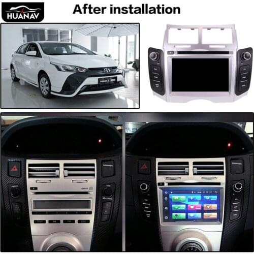 Android 8.1 Car DVD Player GPS navigation For Toyota YARIS 2005-2011 Auto radio player multimedia screen headuint tape recorder
