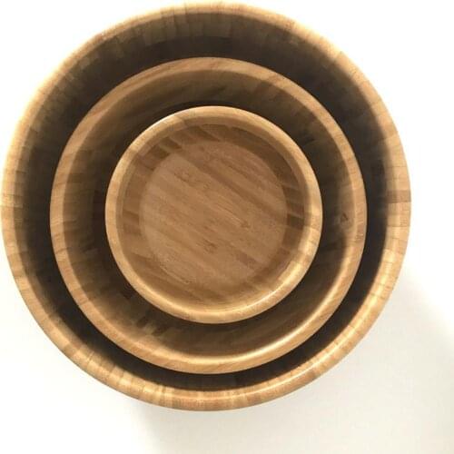 Bamboo Salad Bowl Salad Bowl Serving Bowl for Fruit Snacks Appetizers