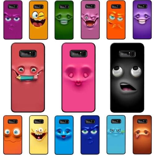 YNDFCNB funny face Phone Case for Samsung note 3 4 5 7 8 9 10 pro plus lite 20 ultra
