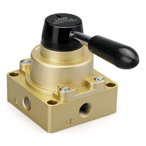 Pneumatic three position four way hand valve hv-02 / 0304 manual switch hand valve directional valve manual control valve