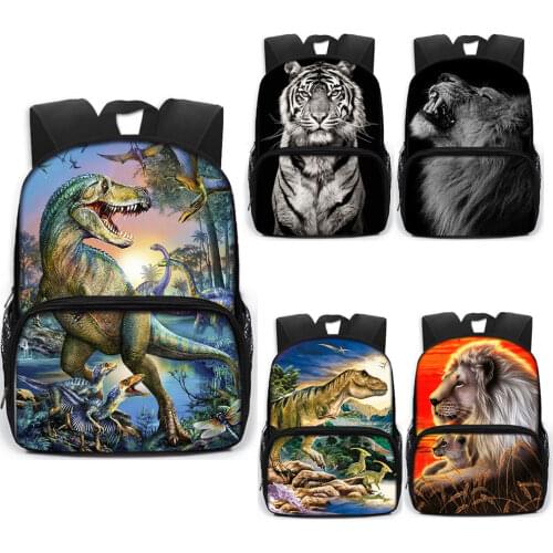 Childrens Dinosaur Animal Backpack 3-6 Years Old kindergarten Preschool Bag Boy Girl Tiger Lion School Bag