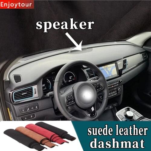 For kia niro ev 2016 2017 2018 2019 2020 2021 Suede Leather Dashmat Dashboard Cover Pad Dash Mat Carpet custom Car-styling
