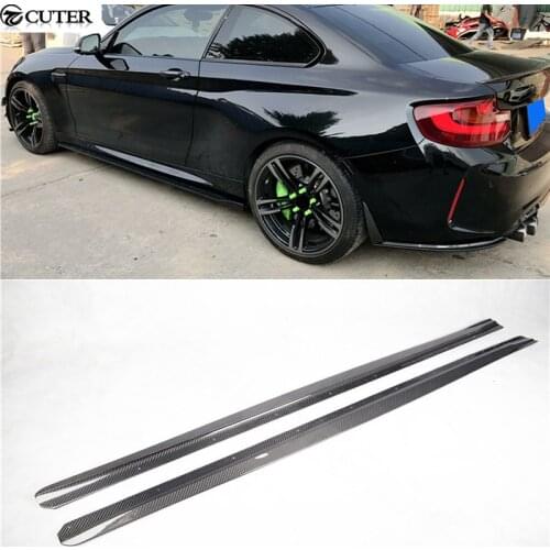 F87 M2 Carbon Fiber FRP side skirts For BMW F87 M2 3D style car body kit 2016