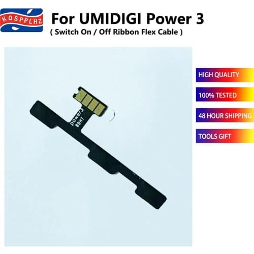 For UMIDIGI Power 3 Side Key Switch ON Control Volume Button Power Switch On Off Ribbon Flex Cable UMIDIGI Power3 Power Button