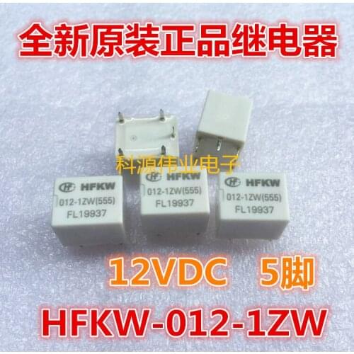 HFKW 012-1ZW(555) 12VDC 5PIN
