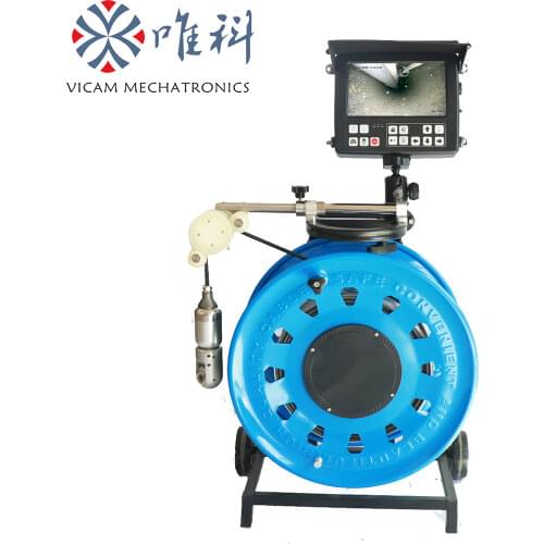 360 degree rotation 100m cable underwater borehole manhole water well video inspection camera V8-3288PN-2