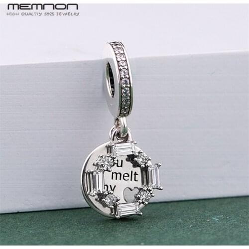 Memnon Winter New 925 Sterling Silver Ice Carving Pendant Charms Fit Bracelet beads For Women DIY Making Jewelry Christmas Gift