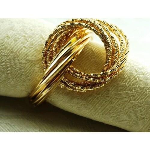 Metal decoration napkin ring, napkin holder for wedding