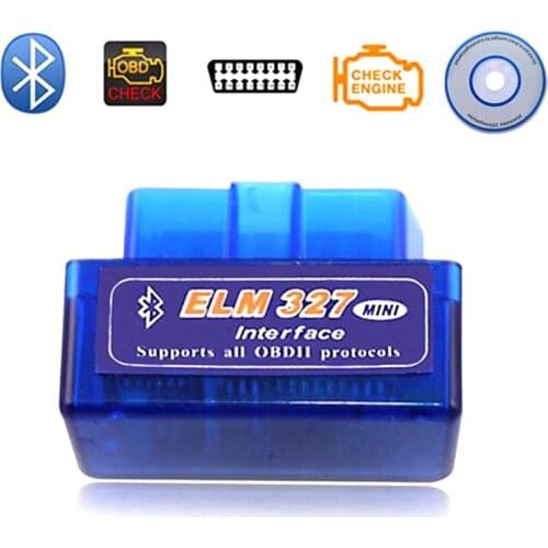 Mini ELM327 V2.1 Bluetooth OBD2 Auto Code Reader Scan Tools ELM 327 Car Diagnostic Tools Scanner For Android IOS Scan Tools