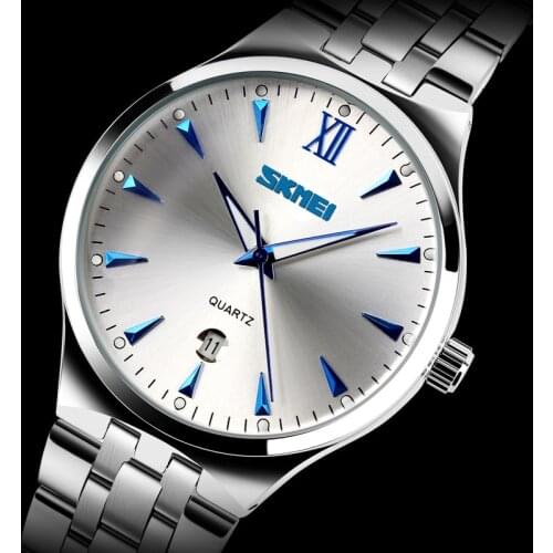 2019 New SKMEI Brand Watches Men Fashion Casual Watch Full Steel Watch Date Display Luminous Male Shock Resist Men Wrist Watches