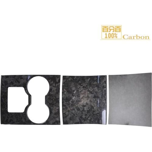 For Model 3 Car Centre Console Panel Stickers Cover Forged Carbon Fiber Decor Sticker Accessories