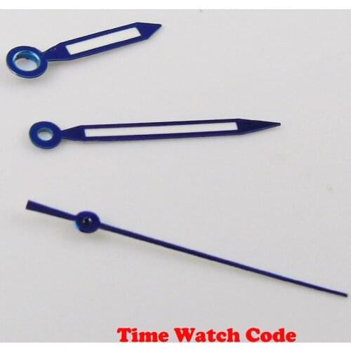 New PARNIS Classic vintage Blue hands Green Luminous fit 2813 3804 Miyota8215 821A