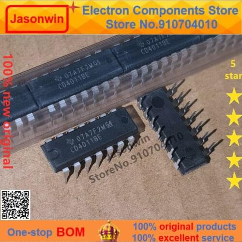 100% nuevo 50 unids/lote original CD4011BE CD4011 DIP DIP-14 IC integration Authentic
