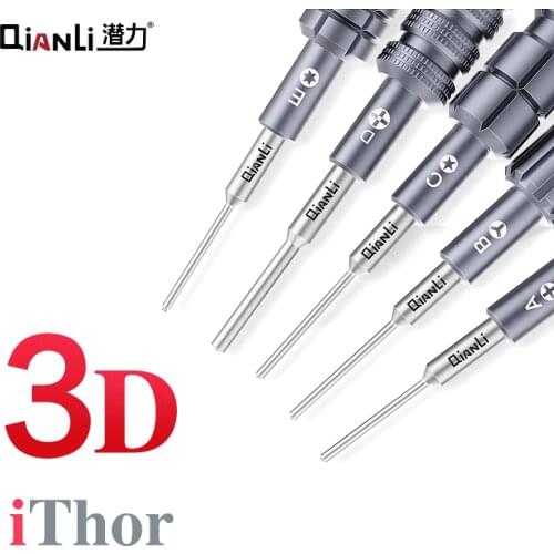 Original QIANL iThor 3D Precise Screwdriver For iPhone Android Mobile Phone Repair Disassemble Bolt driver hand Tools Kit
