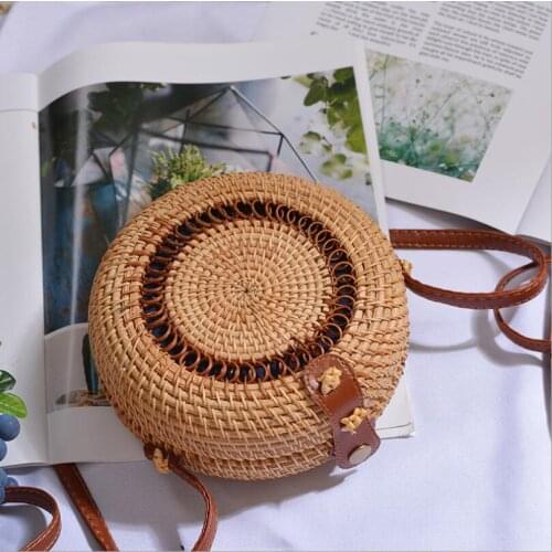 Woven Beach Circle Bohemia Handbag New Fashion Square Round Mulit Style Straw Bag Handbags Women Summer Rattan Bag Handmade