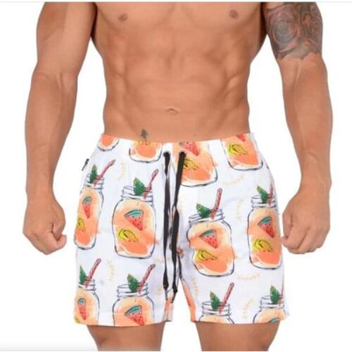 Beach Shorts Quick Dry Summer Mens Board Swimwear Surfing Swimming Bathing Boxer Trunks Men Casual Sports Running Short Pants