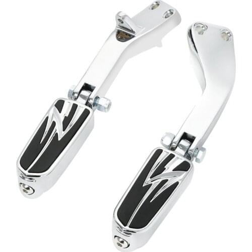 Motorcycle Passenger Footrest Foot Pegs Support Mount For Harley Dyna Fat Bob Super Glide Switchback FXDL FXDB