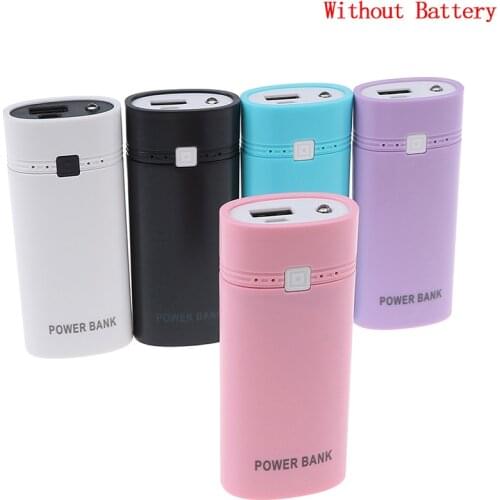 5V USB Ports 2 x 18650 DIY Portable Battery Holder LCD Display Power Bank Case Box