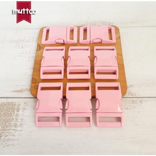 Pink metal buckle quick side release buckle for garment bag dog accessories 25mm webbing DIY pet collar supplies CCK-25P