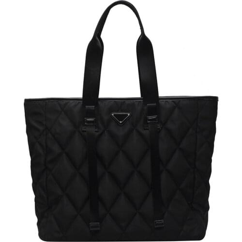 Brand Designer Womens Tote Bags Autumn Winter New Lady Shoulder Bag High Quality Nylon Handbags Large Capacity Shopper Bag