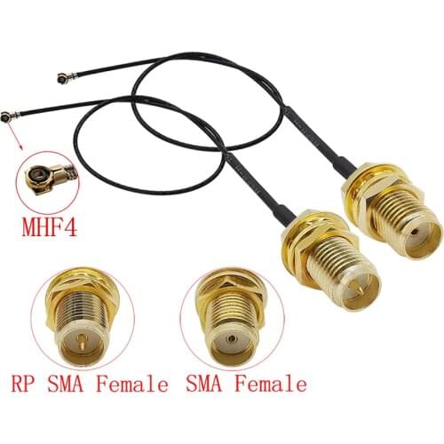 1Pcs U.FL IPX IPEX MHF4 to RP-SMA Female / SMA Female Jack Bulkhead 0.81mm Cable Pigtail PCI WiFi Card Wireless Router Connector