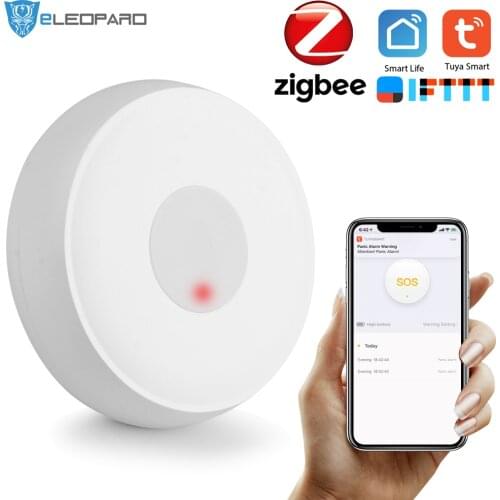 ELEOPARD Tuya Zigbee Temperature Humidity Sensor High Accuracy T&H Sensor Work with Gateway Hub