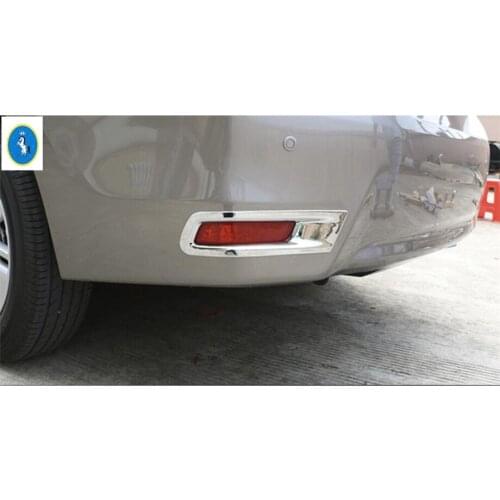 Yimaautotrims Auto Accessory Rear Tail Fog Lamp Lights Cover Trim 2 Pcs / Set For Toyota Corolla 2017 2018 ABS Bright Exterior