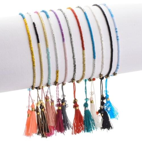 ZMZY Bohemian Friendship Bracelets for Women Miyuki Seed Beads Multilayer Tassel Bracelet Handmade Fashion Jewelry Gifts
