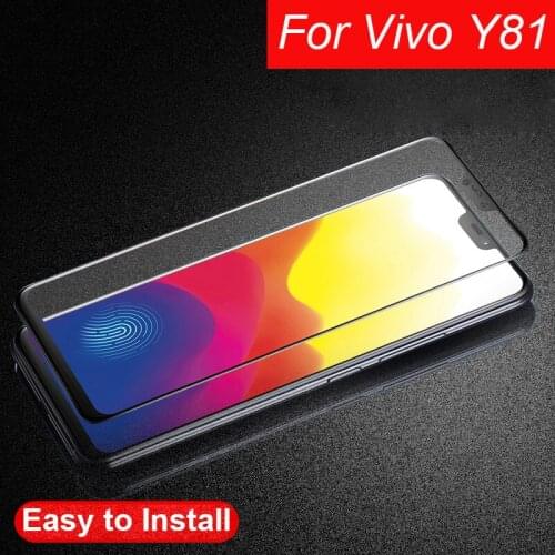10pcs/lot 3D Full Glue Tempered Glass For Vivo Y81 Full Cover 9H Protective film Screen Protector For Vivo Y81 6.22 inch
