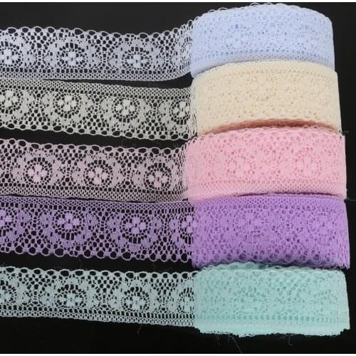 10 Yard/Lot Width 40mm High Quality Beautiful Lace Ribbon DIY Embroidered Net Lace Trim Fabric For Sewing Decoration Lace Fabric