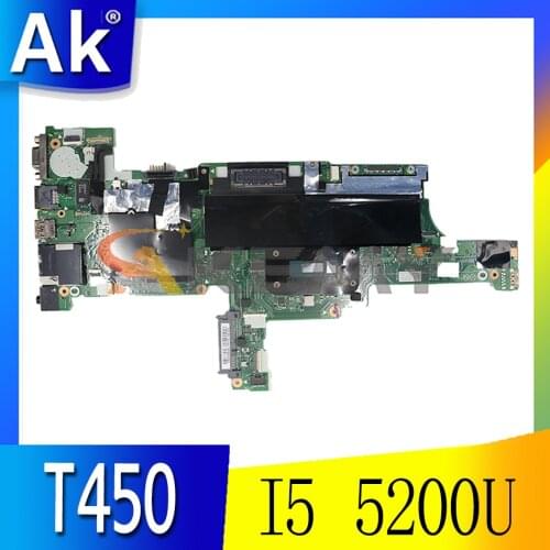 Akemy AIVL0 NM-A251 Is Suitable For Lenovo ThinkPad T450 Laptop Motherboard 00HN501 00HN505 00HN506 CPU I5 5200U Work