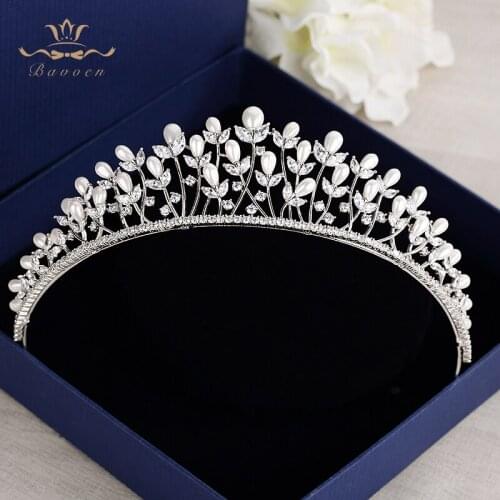 Top quality Leaves Zircon Brides Tiaras Headpieces Stunning Crystal Crowns Headbands Wedding Hair Accessories Gifts for Bridal