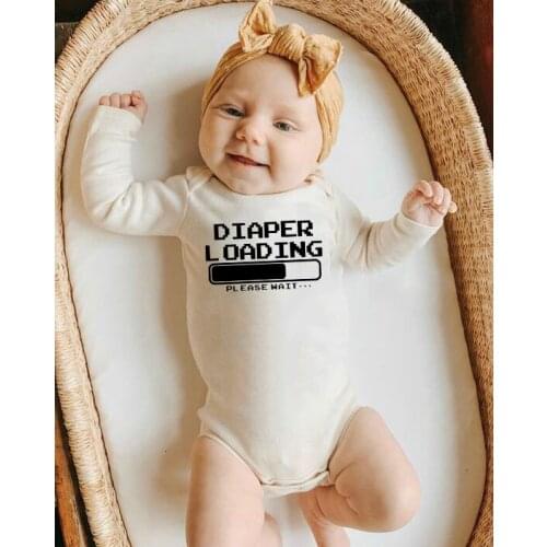 Newborn Baby Clothing 2019 New Fashion Baby Boys Girls Clothes 100% Toddler Bodysuit Long Sleeve Infant Jumpsuit