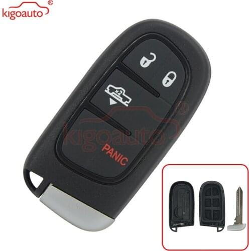 Kigoauto GQ4-54T Smart key shell case 4 button for Dodge RAM 1500 2500 3500 2013 2014 2015 2016 2017