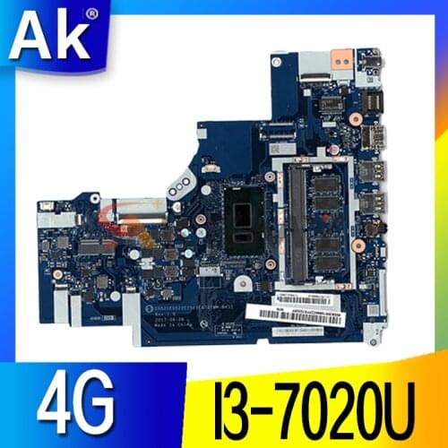 I3-7020U 4G for 330-15IKB 81DE ideapad 330-17IKB 81DM Notebook Integrated Motherboard EG521 EG522 EZ511 EG721 NM-B451 5B20R19926