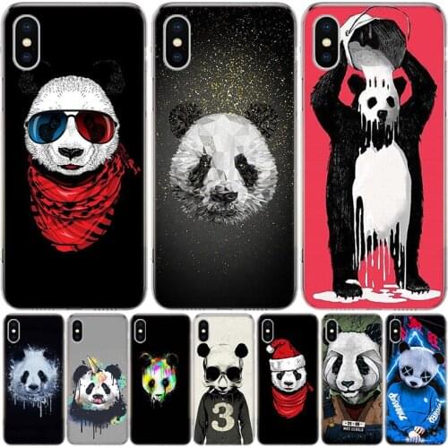 Chinese Christmas Panda Phone Case For Iphone 11 12 Mini Pro XS Max XR X 8 7 6 6S Plus SE 2020 5 5S SE Cover Shell Coque