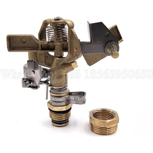 The Best Adjustable Rocker Sprinklers 360 Degrees Rotary Double Outlet Farm Irrigation Sprinkler Lawn With 1/2" 3/4" Male Thread