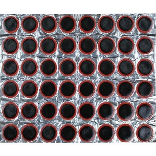 48pcs 25mm Round Bicycle Bike Tire Tyre Rubber Patch Piece stickiness Bicycle Repair Tools Kits for Cycling Tyre Puncture