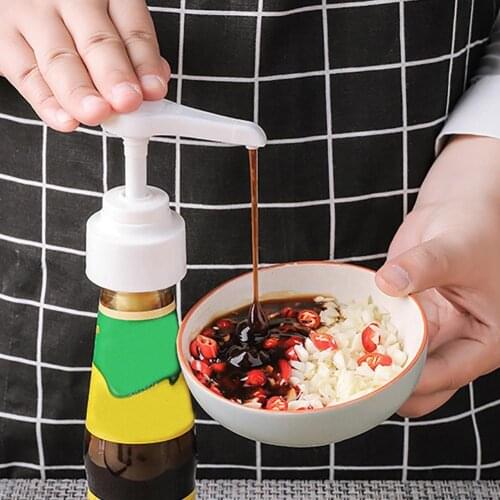 Oyster Sauce Bottle Pump Nozzle Press Head Replace Kitchen Restaurant Supplies