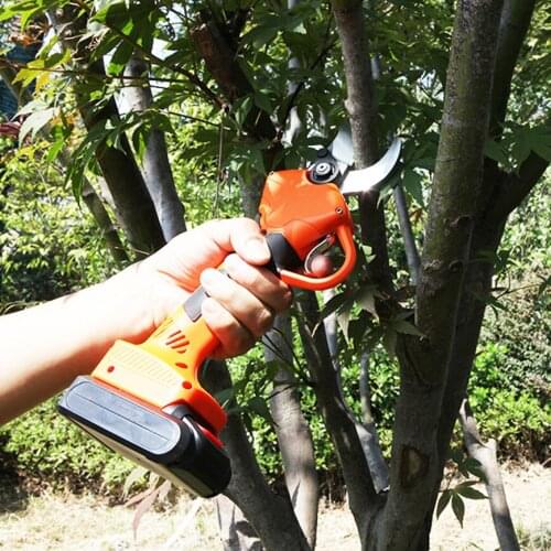 600W 2000mAh Rechargeable Electric Pruning Scissors Cordless Pruning Shears Garden Pruner Secateur Branch Cutter Cutting Tool