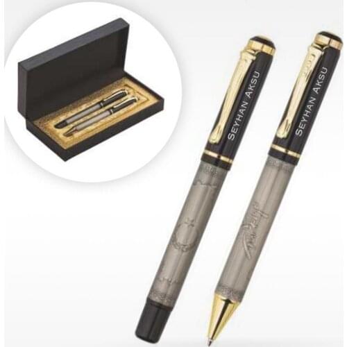 Personalized Boxed Luxury Dual Turkey Figured Pencil Set (Model 1749)