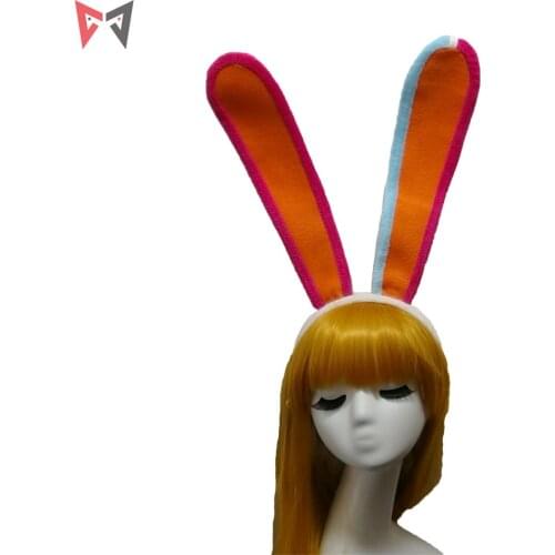 MMGG Polychromatic splicing Rabbit ears Rabbit ears cosplay Hand work custom made