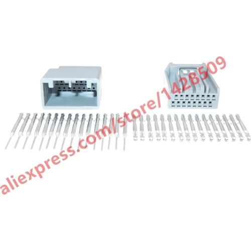 5 Sets 16 Pin Automotive MX34016SF1 Wire Connector Grey Auto Cable Plug For Honda