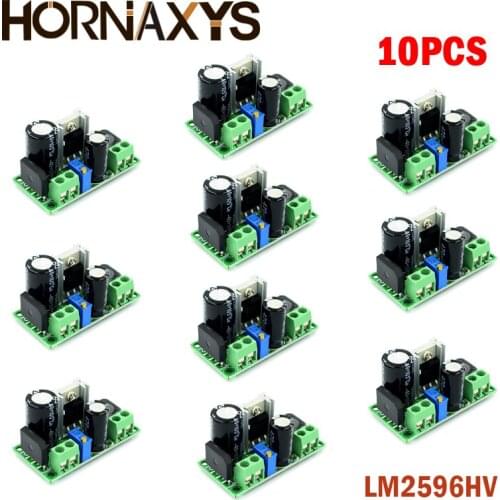 10pcs LM2596 LM2596HV DC-DC adjustable step-down 3A Power Supply Module DC 5V-50V 3A Large Current Large Power Voltage Regulator