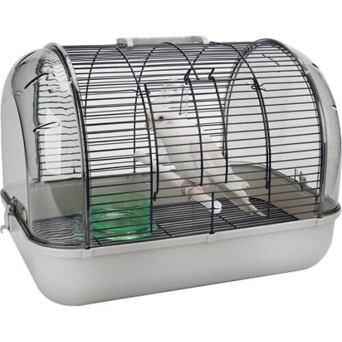 Luxury Crystal Viewing Panoramic Transport Transparent Bird Cage Parrot Carrying Cage Sugar Glider Bear Tiger Skin bird nest