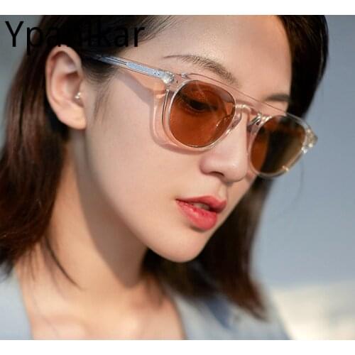 New Fashion Cool Vintage Round Style Men/Women Sunglasses Two Dots Rivets Brand Design Sun Glasses Oculos De Sol