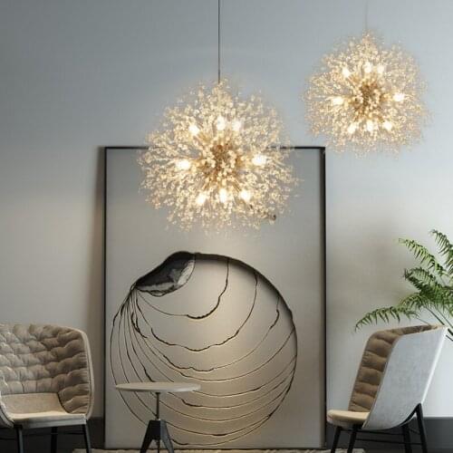 Modern iron color cord light lighting brass industry brand nordic decoration home ventilador de techo luzes de teto