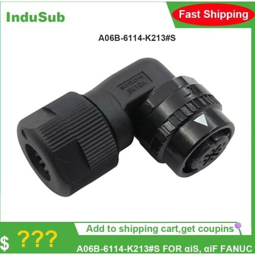 Brake Connector A06B-6114-K213#S A06B-6114-K213#E Servo Motor 4-cores Elbow Brake Plug Connector C