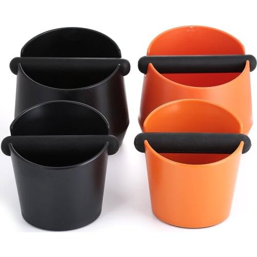 Realand ABS Shock-absorbent Espresso Knock Box Anti slip Coffee Grind Dump Bin Waste Bin with Detachable Knock Bar for Barista